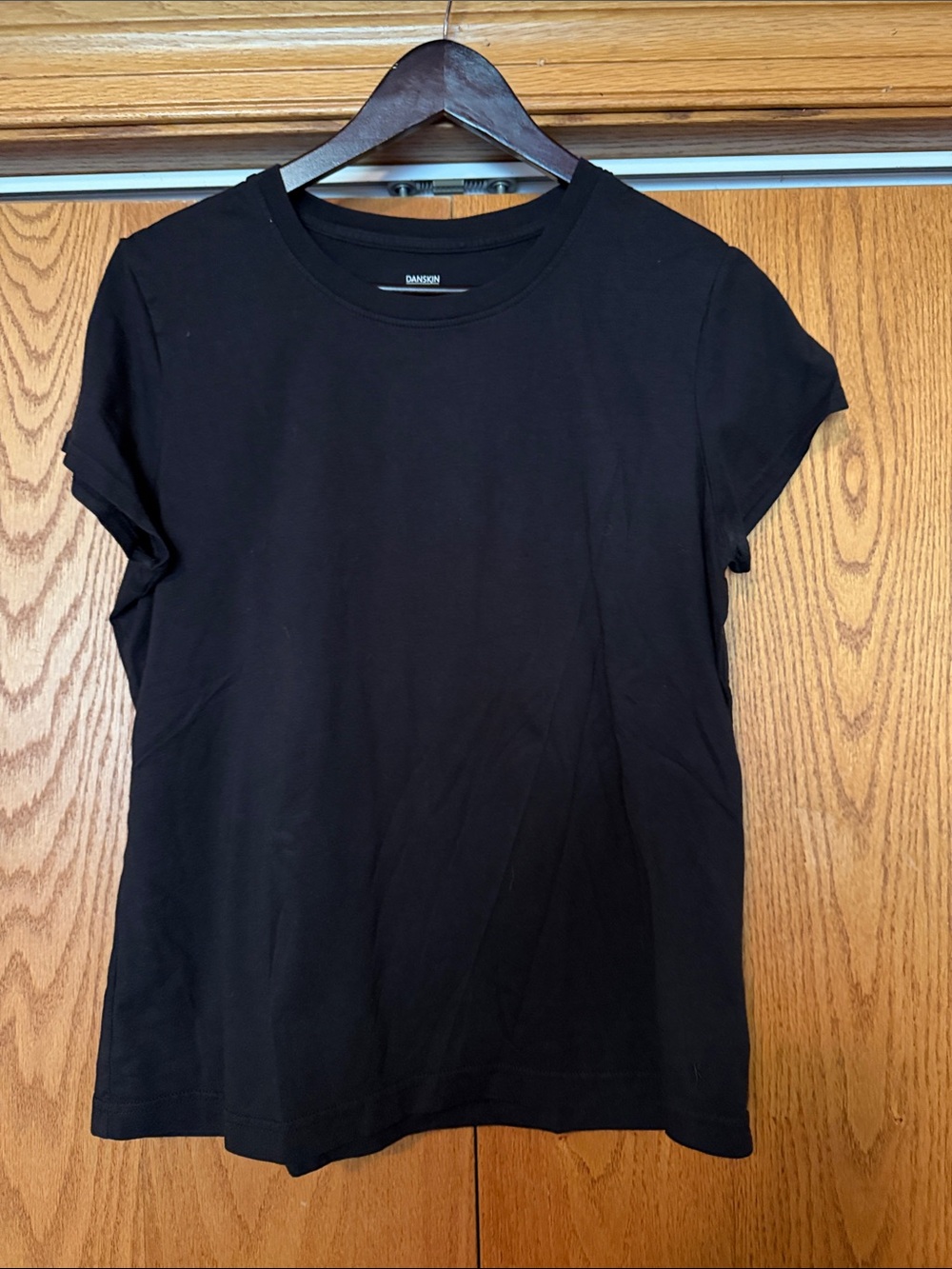 Danskin Now Black Crewneck Tee
